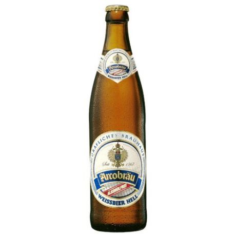 Светлое пиво Arcobrau Weissbier Hell безалкогольное 0.5 л