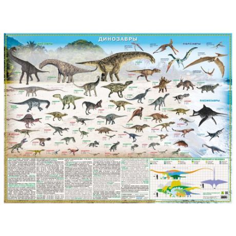 Плакат РУЗ Ко Динозавры. Настольное издание