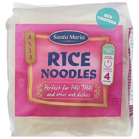 Вермишель Santa Maria Rice Noodles рисовая 180 г