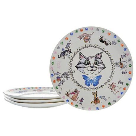 Gift'n'Home Набор тарелок Кошки-мышки 4 шт 20 см