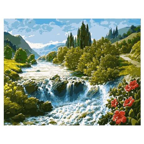 ВанГогВоМне Картина по номерам "Водопад", 40х50 см (ZX 20033)