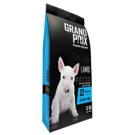 Корм для собак GRAND PRIX (12 кг) Medium Junior ягненок