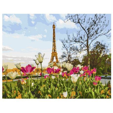 ВанГогВоМне Картина по номерам "Тюльпаны в Париже", 40х50 (ZX 20112)