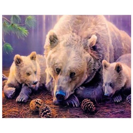 ВанГогВоМне Картина по номерам "Три медведя", 40х50 (ZX 21675)