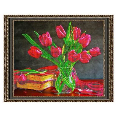 Светлица Набор для вышивания бисером Букет тюльпанов 48.2 x 39 см, бисер Чехия (245)