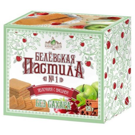 Пастила Белевские сладости Белёвская яблочная с вишней без сахара 125 г