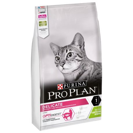 Корм для кошек Purina Pro Plan Delicate при чувствительном пищеварении, с ягненком 7 кг