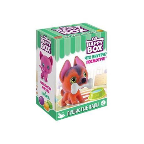 Игрушка с конфетами Happy Box Пушистые лапы 18 г