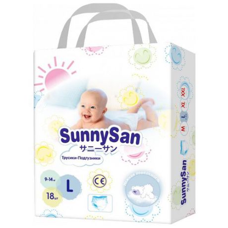 SunnySan трусики L (9-14 кг) 18 шт.