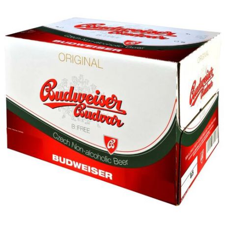 Пиво светлое безалкогольное Budweiser Budvar B:Free 0,5 л 20 шт