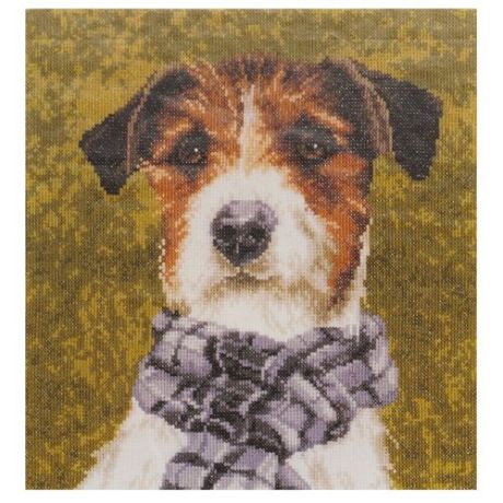 Lanarte Набор для вышивания Собака с шарфом 28 х 29 см (0167505-PN)