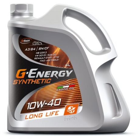 Моторное масло G-Energy Synthetic Long Life 10W-40 4 л