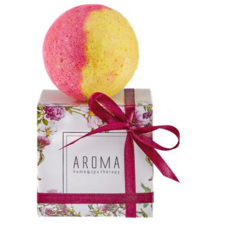 Aroma Home & Spa Therapy Бурлящий СПА гейзер для ванны Бананово-клубничная фантазия 165 г