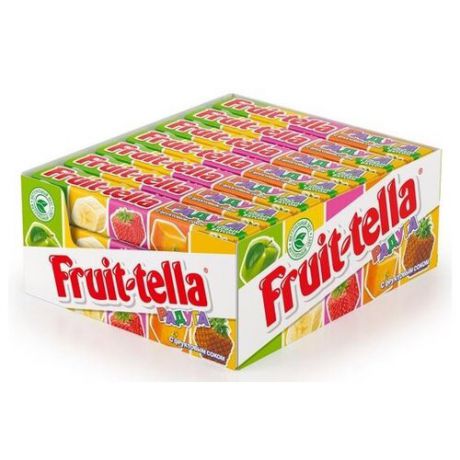 Жевательные конфеты Fruit-tella Радуга с фруктовым соком 21 шт.