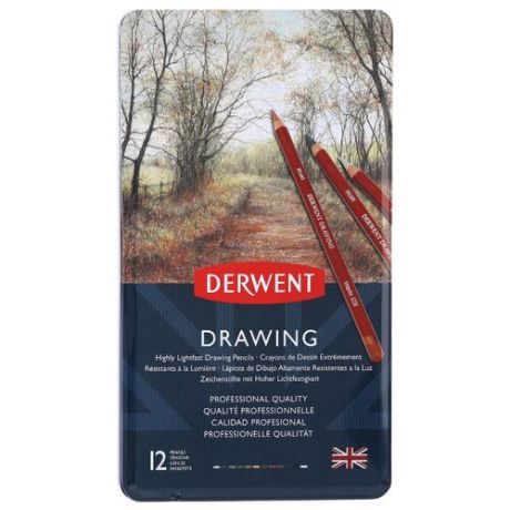 Derwent Цветные карандаши Drawing, 12 цветов (0700671)