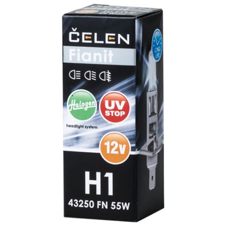 Лампа автомобильная галогенная CELEN Halogen Fianit +35% H1 43250 FN 12V 55W 1 шт.