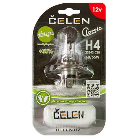 Лампа автомобильная галогенная CELEN Halogen Classic +30% 23243 CLB 12V 60/55W 1 шт.