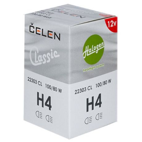 Лампа автомобильная галогенная CELEN Halogen Classic +30% H4 22303 CL 12V 100/80W 1 шт.