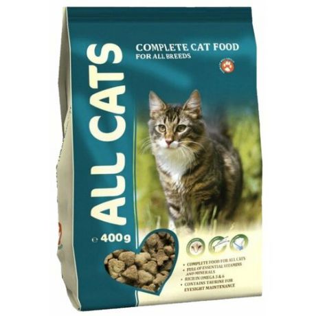 Корм для кошек ALL CATS Сухой полнорационный 0.4 кг
