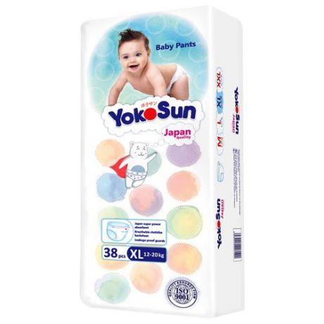 Yokosun трусики XL (12-20 кг) 38 шт.