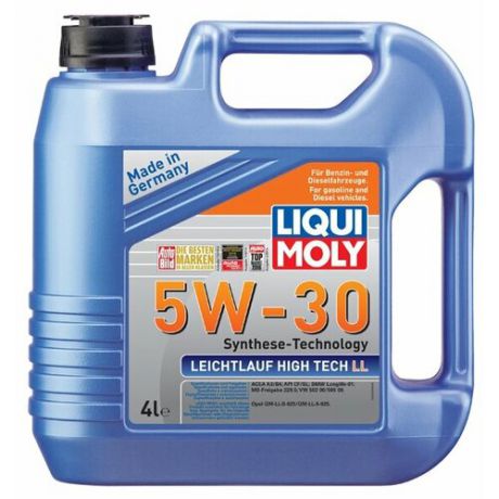 Моторное масло LIQUI MOLY Leichtlauf High Tech LL 5W-30 4 л