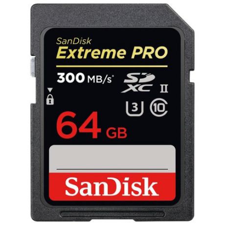 Карта памяти SanDisk Extreme PRO SDXC UHS-II 300MB/s 64GB