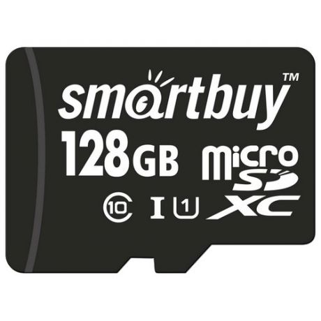 Карта памяти SmartBuy microSDXC Class 10 UHS-I U1 128GB + SD adapter