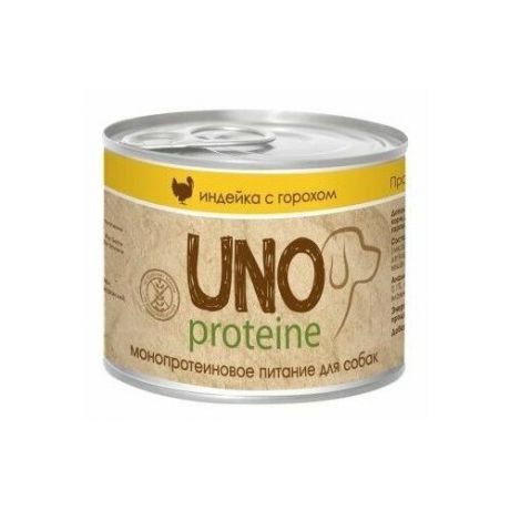 Корм для собак Vita PRO (0.195 кг) 1 шт. Uno Protein Индейка с горохом в желе