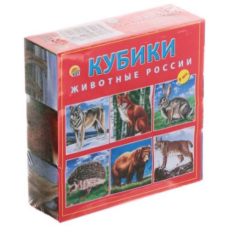 Кубики-пазлы Рыжий кот Животные России К09-9609
