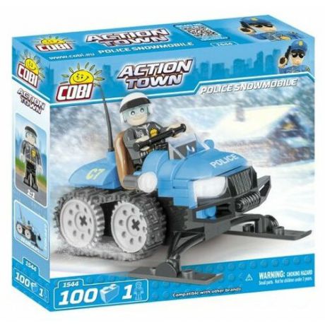 Конструктор Cobi Action Town 1544 Полицейский снегоход