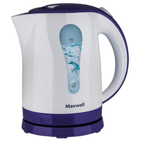 Чайник Maxwell MW-1096, белый/фиолетовый