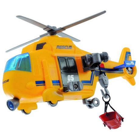 Вертолет Dickie Toys спасательный (203302003) 17 см желтый