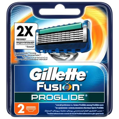 Сменные кассеты Gillette Fusion5 ProGlide , 2 шт.