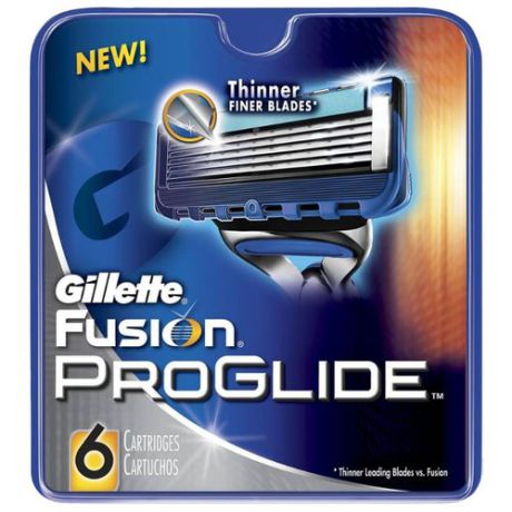 Сменные кассеты Gillette Fusion5 ProGlide , 6 шт.