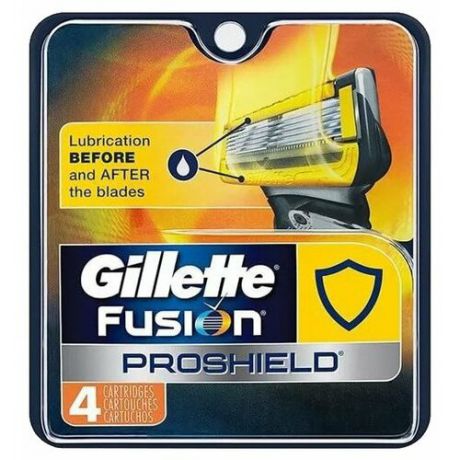 Сменные кассеты Gillette Fusion5 ProShield , 4 шт.