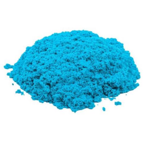Кинетический песок Космический песок Набор с формочками и надувной песочницей, голубой, 2 кг, картонная пачка