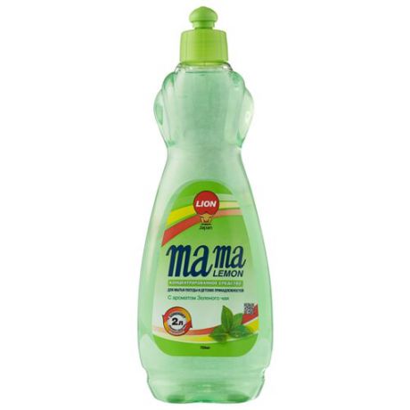 Mama Lemon Жидкость для мытья посуды Green tea 0.75 л с дозатором