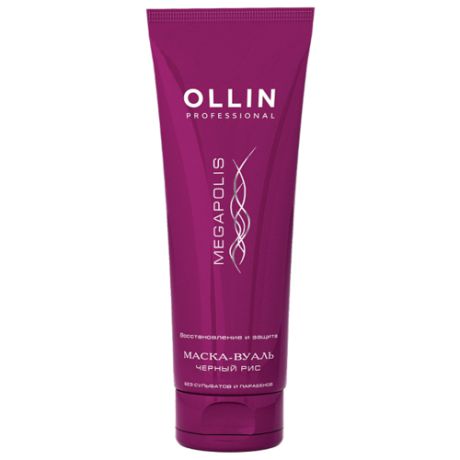 OLLIN Professional Megapolis Маска-вуаль на основе черного риса для волос, 250 мл