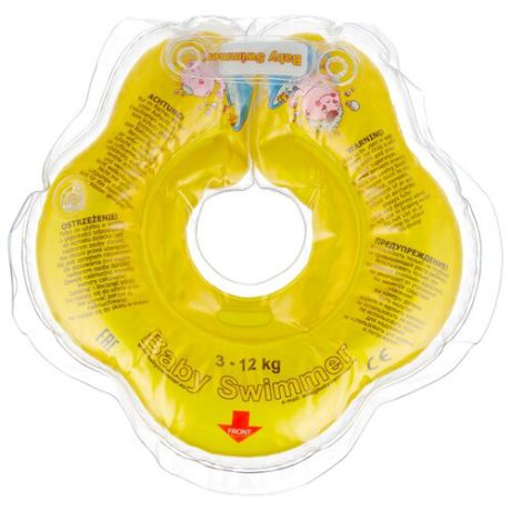 Круг на шею Baby Swimmer 0m+ (3-12 кг) желтый