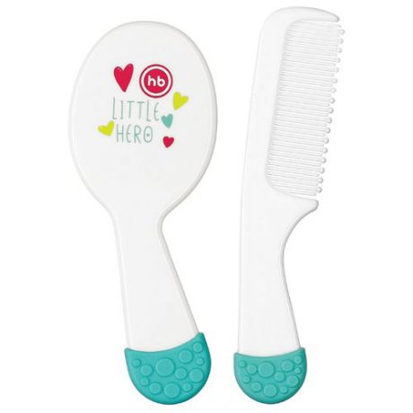 Набор расчесок Happy Baby Comb & Brush Set 17010 белый/голубой