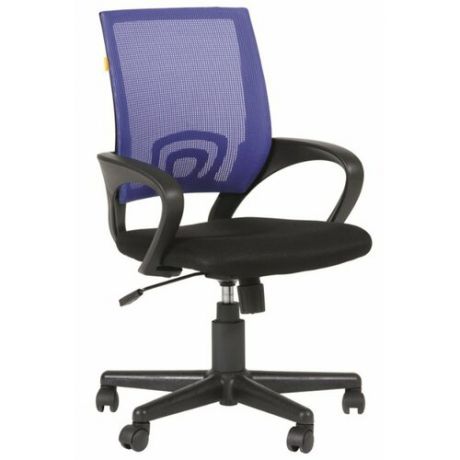 Компьютерное кресло Chairman 696 офисное, обивка: текстиль, цвет: черный/синий