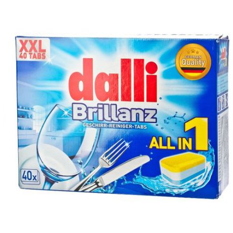 Dalli All in 1 таблетки для посудомоечной машины 40 шт.