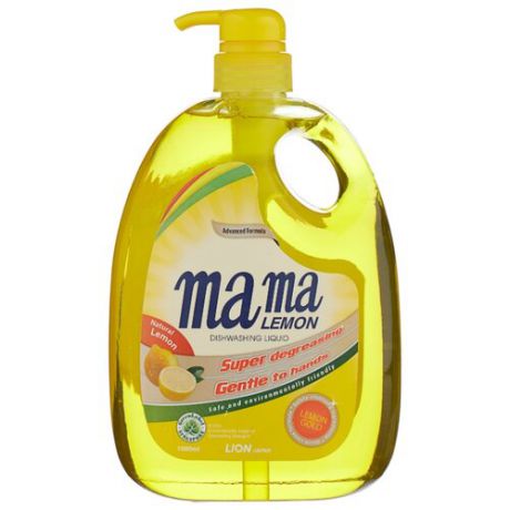 Mama Lemon Жидкость для мытья посуды Lemon gold 1 л с дозатором