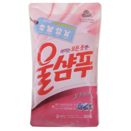 Жидкость для стирки Aekyung Wool Shampoo Original 0.8 л пакет