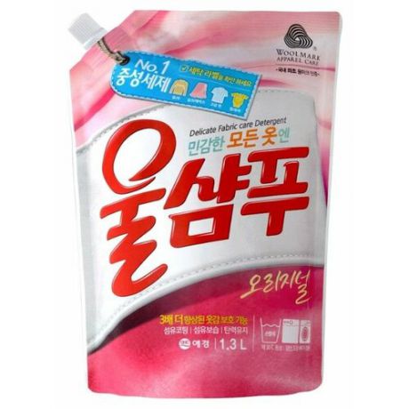 Жидкость для стирки Aekyung Wool Shampoo Original 1.3 л пакет