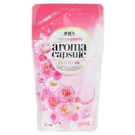 Кондиционер для белья Porinse Aroma Capsule Роза CJ Lion 0.3 л пакет