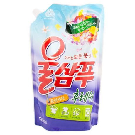Жидкость для стирки Aekyung Wool Shampoo Fresh 1.3 л пакет