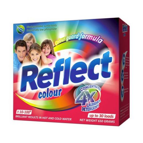 Стиральный порошок Reflect Colour 0.65 кг картонная пачка