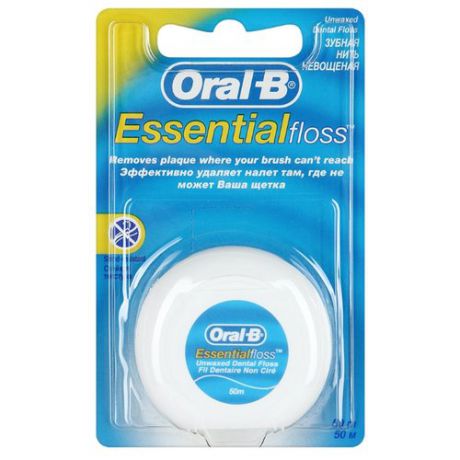 Oral-B зубная нить Essential невощеная