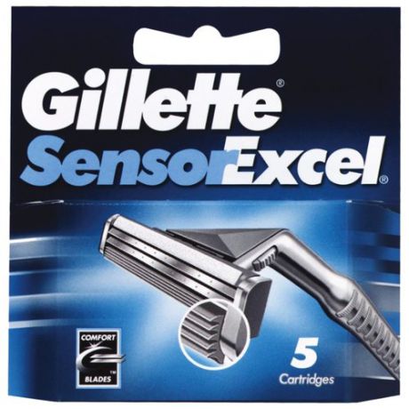 Сменные кассеты Gillette SensorExcel , 5 шт.